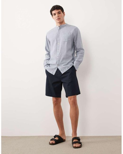 Threadbare Chinoshort in het Gray voor heren