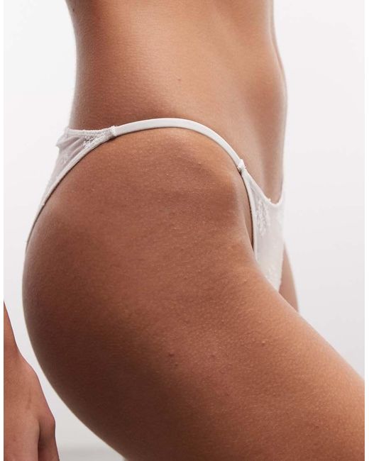 Weekday Brown Lace Tanga Briefs 2-pack