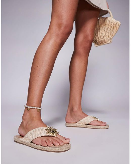 South Beach Multicolor Flip Flop With Sun