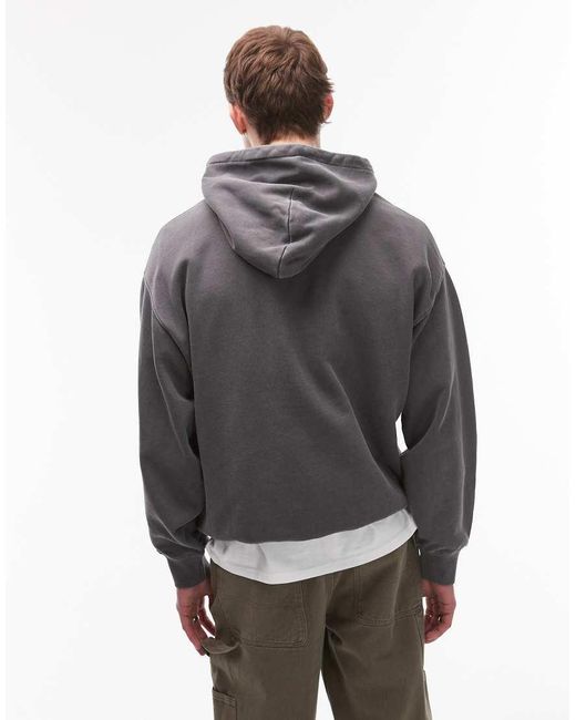 Sudadera Lavado Con Capucha Y Estampado Gráfico De Biblioteca De Carhartt de hombre de color Gray