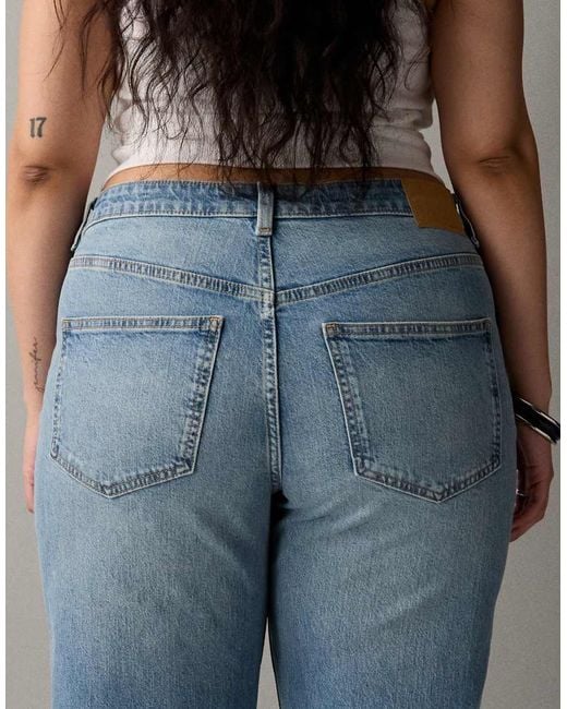 ASOS Blue Asos Design Curve Ankle Grazer Comfort Stretch Straight Leg Jeans