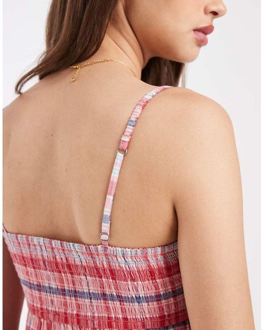 Hollister Red Babydoll Strappy Mini Dress