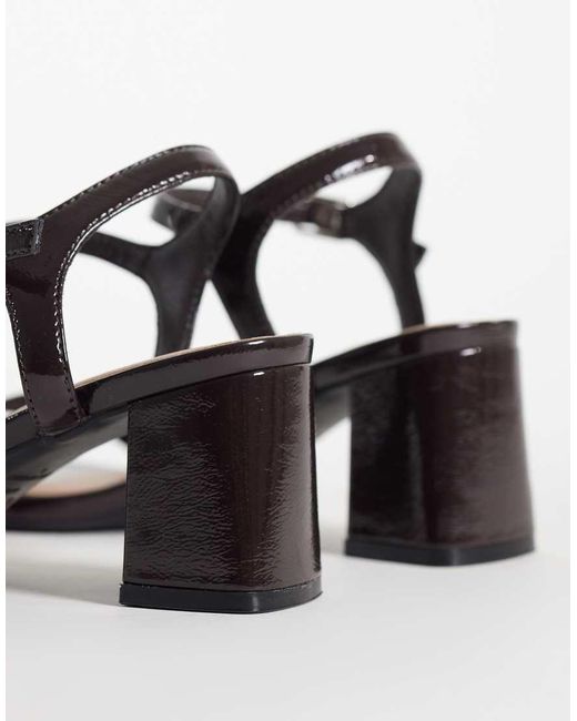 New Look Metallic Low Block Heel Shoes