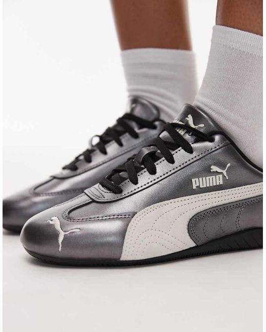 PUMA White Speedcat Sneakers