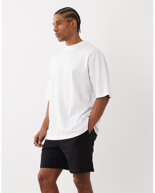 Cotton On White Everyday Fleece Short for men