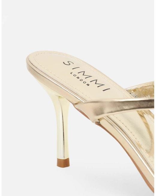 SIMMI Natural Pearl Mules