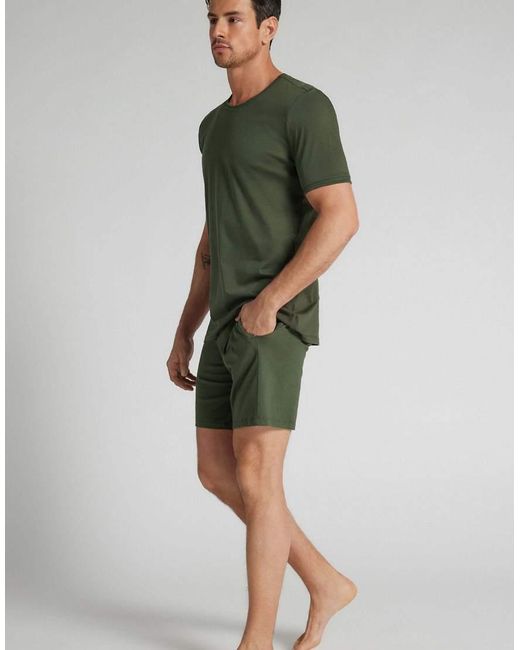 Intimissimi Green Short Cotton Pyjamas for men