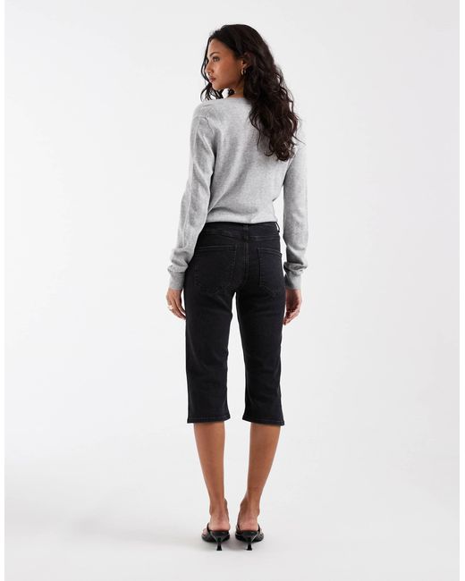 ASOS Black Capri Jean With Front Pockets