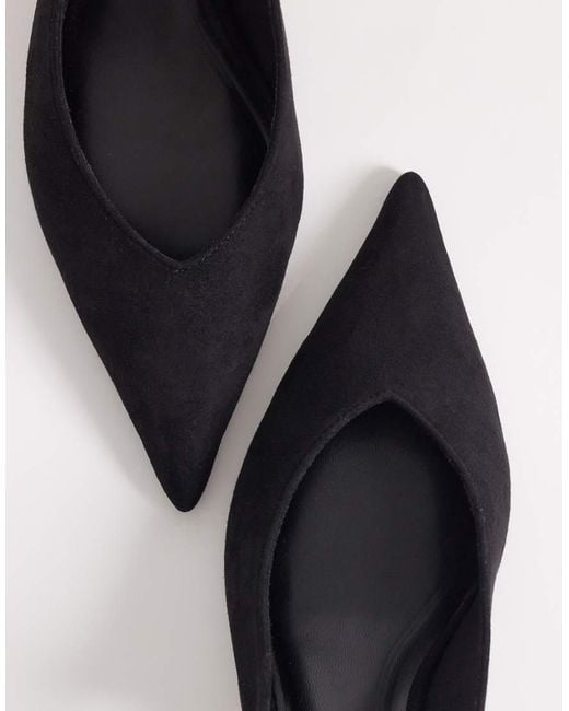 ASOS Blue Swift Sling Back Block Heeled Shoes