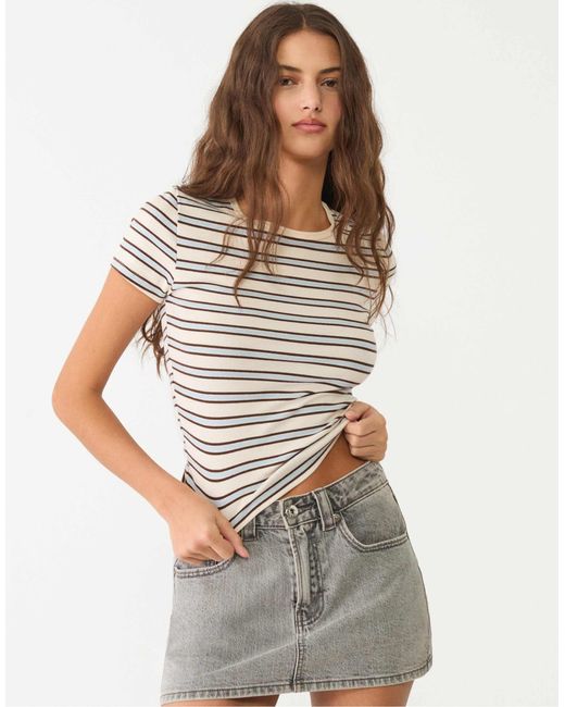 Stradivarius Gray – d62 – jeans-skort