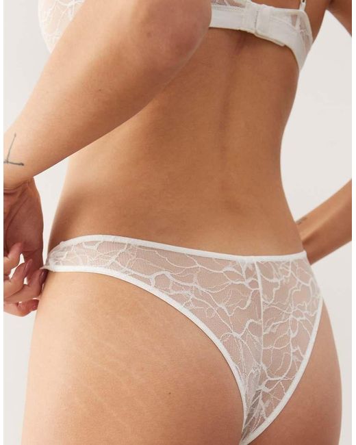 Weekday Brown 2-Pack Lace Brazilian Briefs