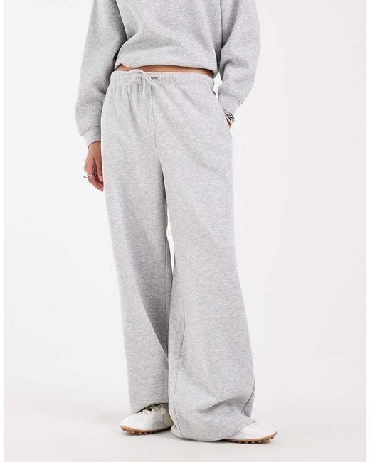 Pieces White Wide Leg jogger Co-ord