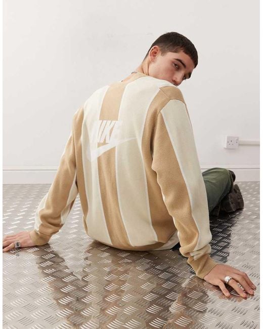 Nike Natural Club Stripe Sweater for men