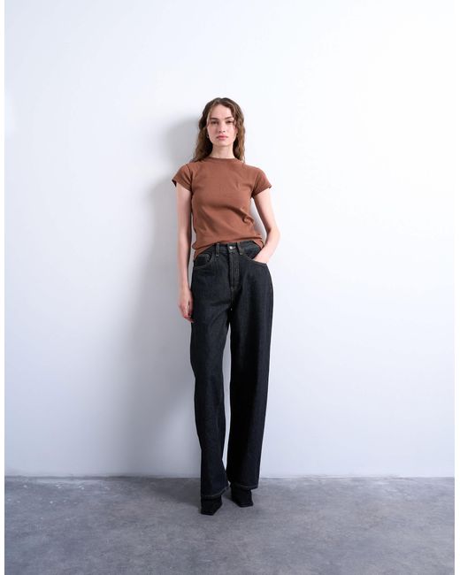 TOPSHOP Brown Everyday Tee