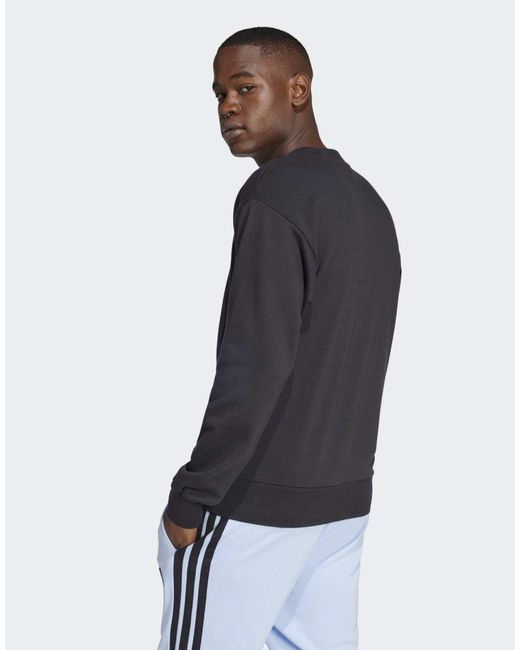 Adidas Originals – essentials – sweatshirt aus french terry in Blue für Herren