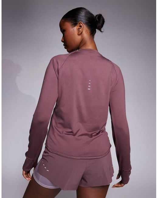 Nike Purple Swift Dri-fit Long Sleeve Top
