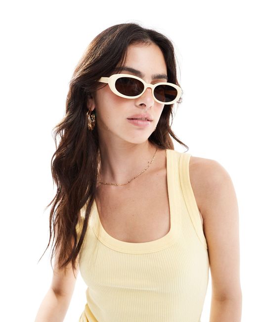 ASOS Brown – ovale sonnenbrille