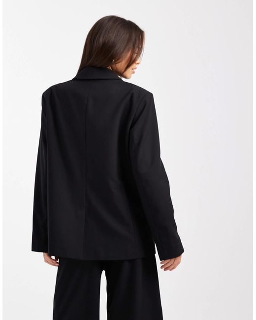 Collusion Black Tailored Oversized Blazer