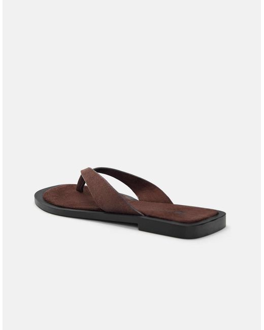 Sandales plates Pull&Bear en coloris Brown