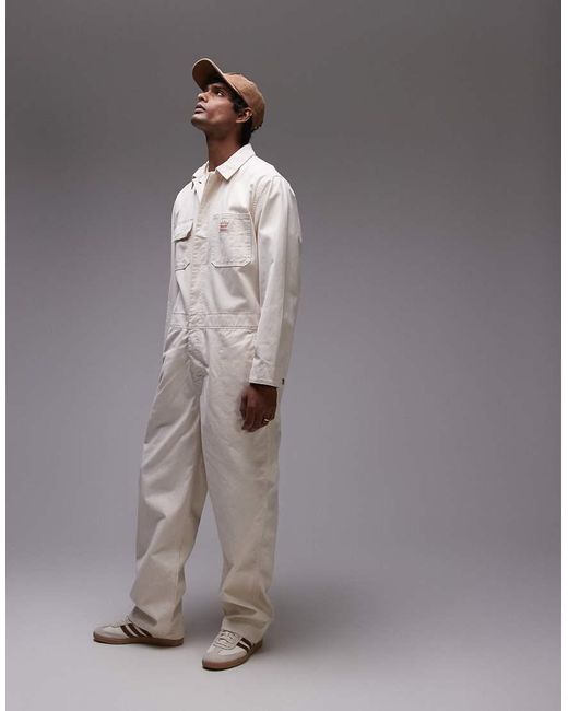 Levi's Gray Workwear Capsule Stay Loose Denim Overalls for men