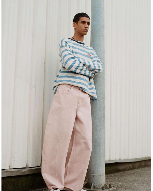 Jean bouffant Pull&Bear pour homme en coloris Pink