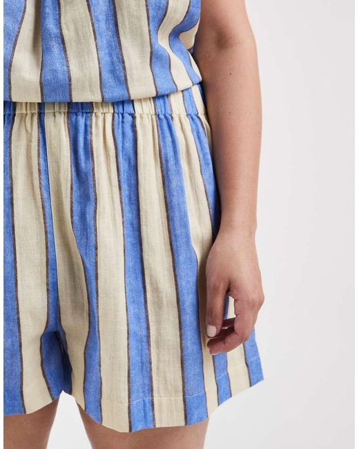 ASOS Blue Asos Design Curve Delilah Beach Shorts