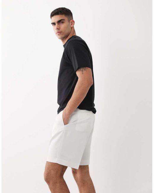 ASOS White Tailored Regular Shorts for men
