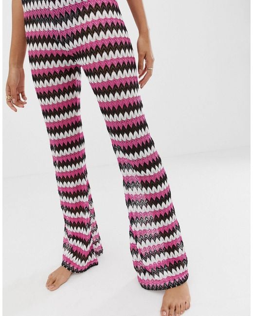 beach flare trousers