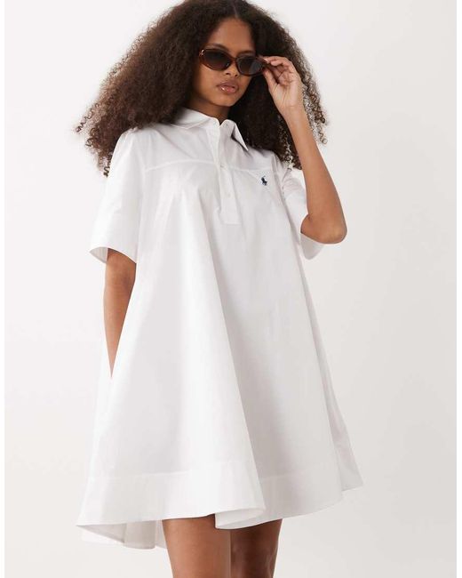 Polo Ralph Lauren White Mini Dress