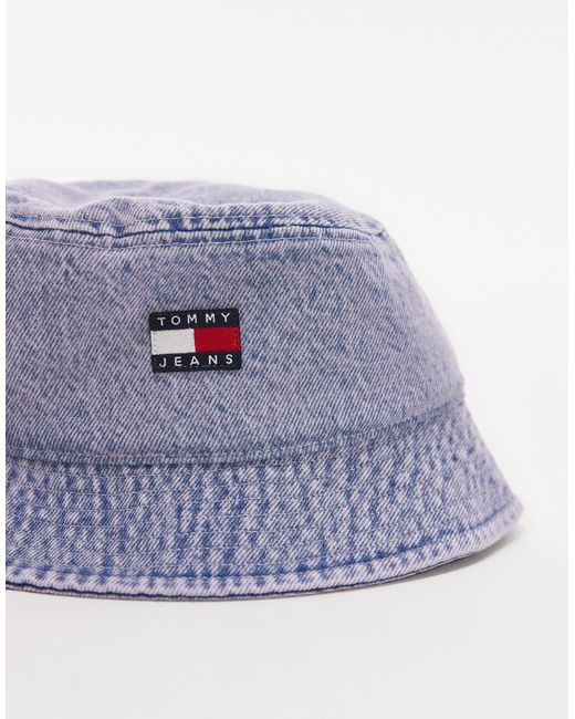 Tommy Hilfiger White – anglerhut aus gewaschenem denim