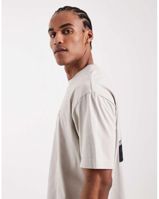 Boss White Hugo Boss Relaxed Fit Graphic T-shirt for men