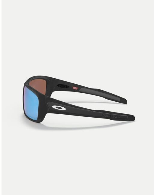 Oakley Blue Turbine Rectangle Polarised Sunglasses With Mirrored Lens for men