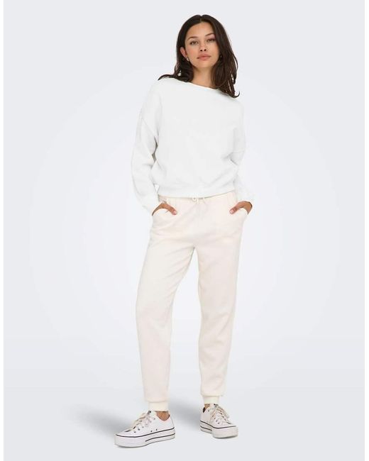 ONLY Sweatshirt in het White