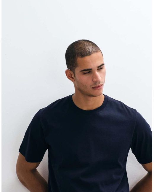 ARKET Blue Midweight Jersey T-shirt for men