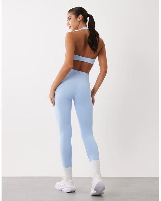 BO+TEE White Soft Active Cross Over Waistband Legging Co-Ord