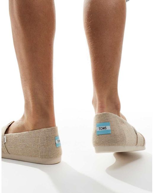TOMS White Alpargata Slip On Shoe for men