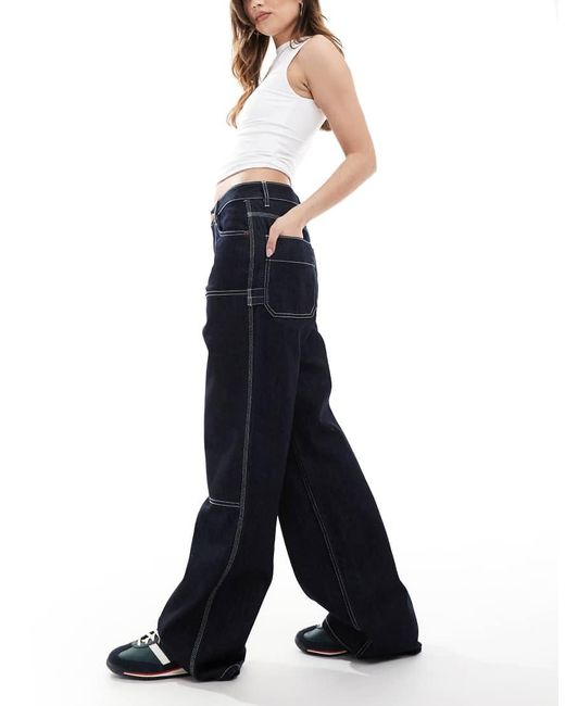 French Connection Blue Denver Relaxed Carpenter Jeans