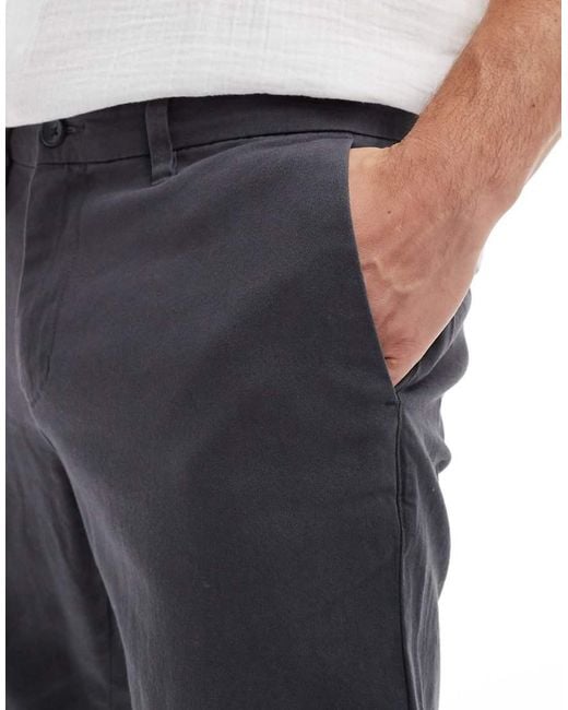Only & Sons White Slim Fit Chinos for men