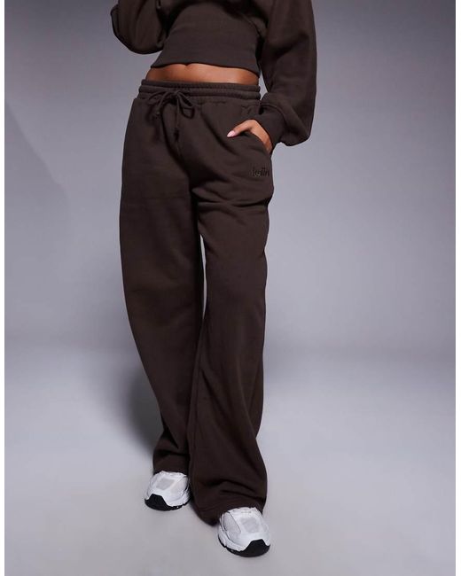Kaiia Blue Exclusive Cotton Rich Ribbed Waistband joggers Co-ord