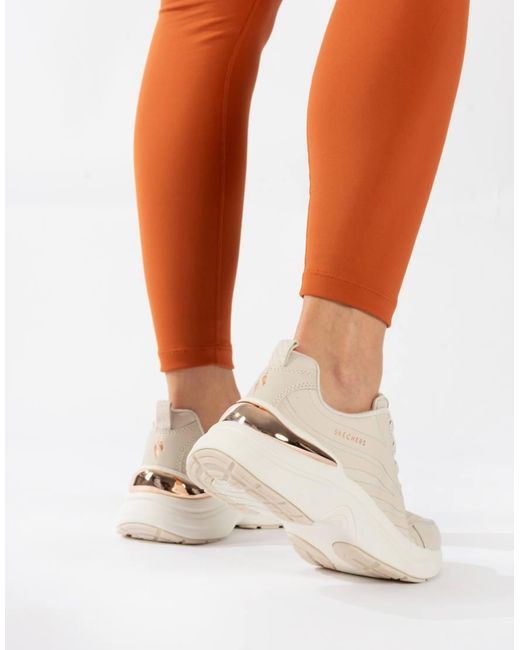 Skechers White Hazel Step N Flow Trainer