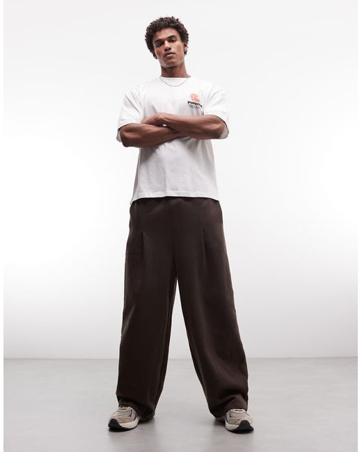 ASOS White Oversized T-shirt With Cocktail Graphic for men