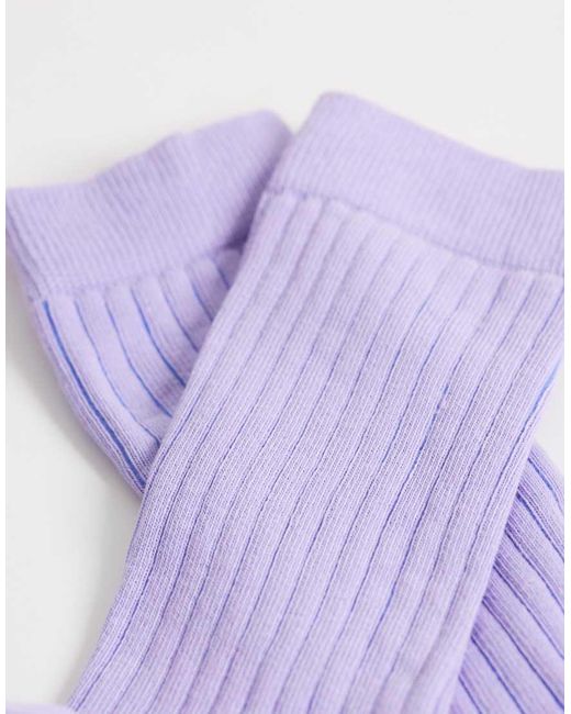 ASOS Purple Super Soft Ankle Socks Lilac