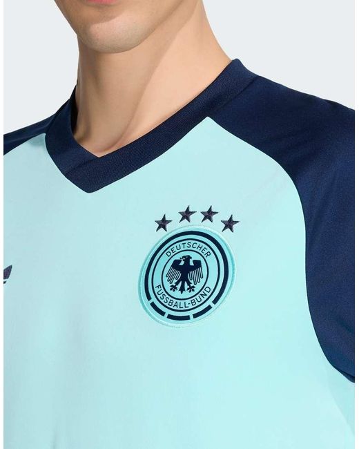Adidas Originals Blue Germany 26 Away Pre Match Jersey for men