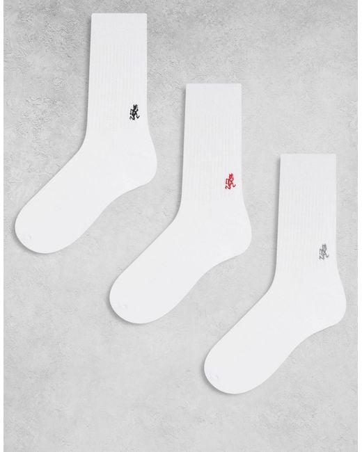 Gramicci White – 3er-pack crew-socken