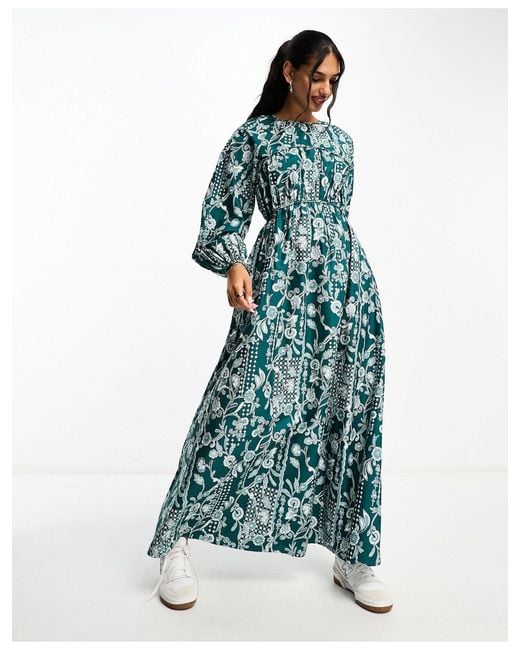 Poplin maxi dress sales