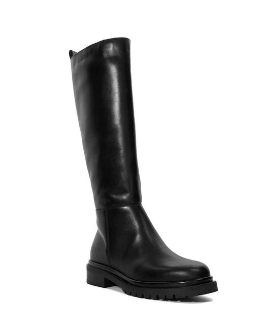 Dune Black Tilings Knee High Boots