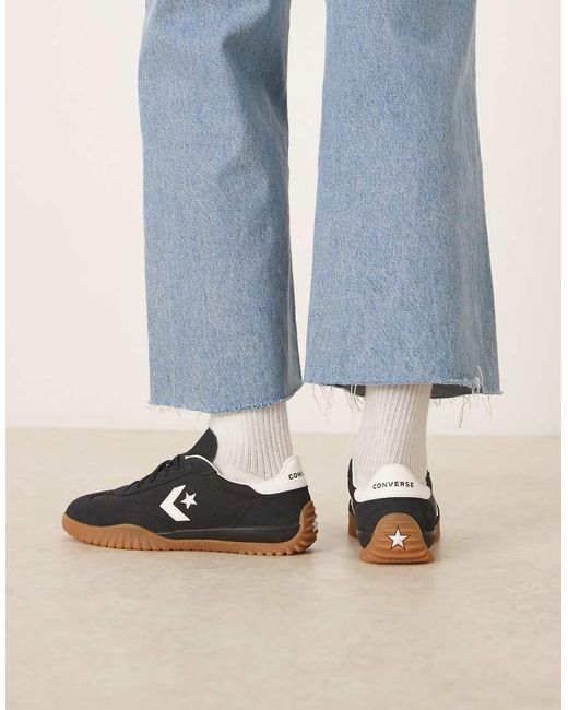 Converse Black Run Star Trainers