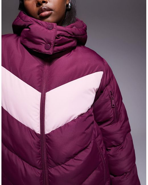 Threadbare Purple – ski-pufferjacke
