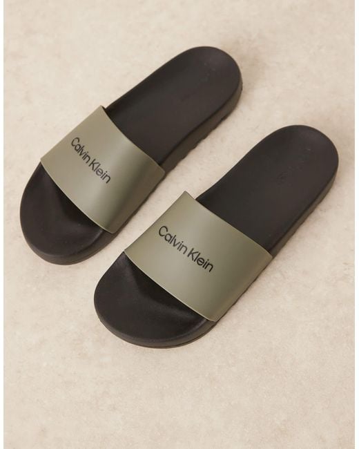 Calvin Klein Natural Logo Sliders for men