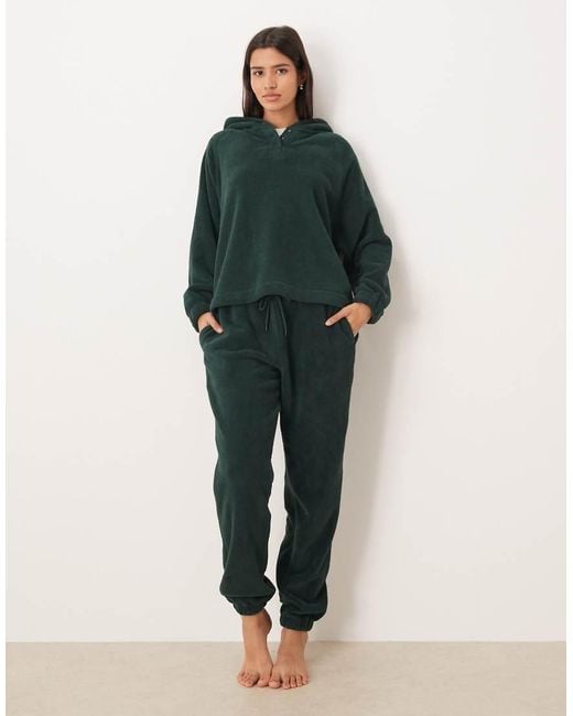 ASOS Green Microfleece Oversized Hoodie